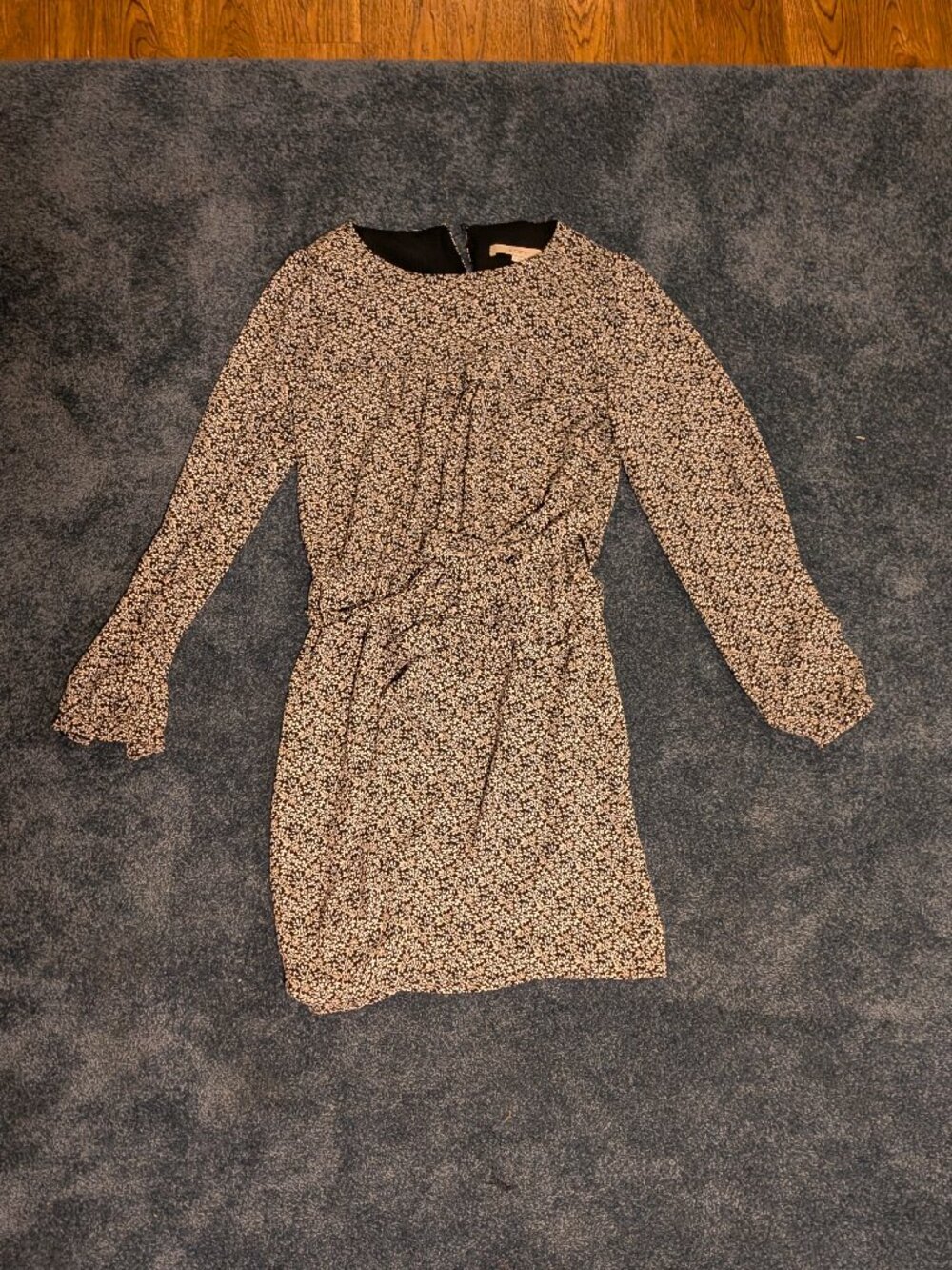 LOFT Long Sleeve Mini Dress with Elastic Waist